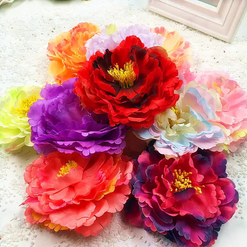 5 шт. (12 см/цветок) Имитация искусственного шелка Далия фотоэлемент/свадебный