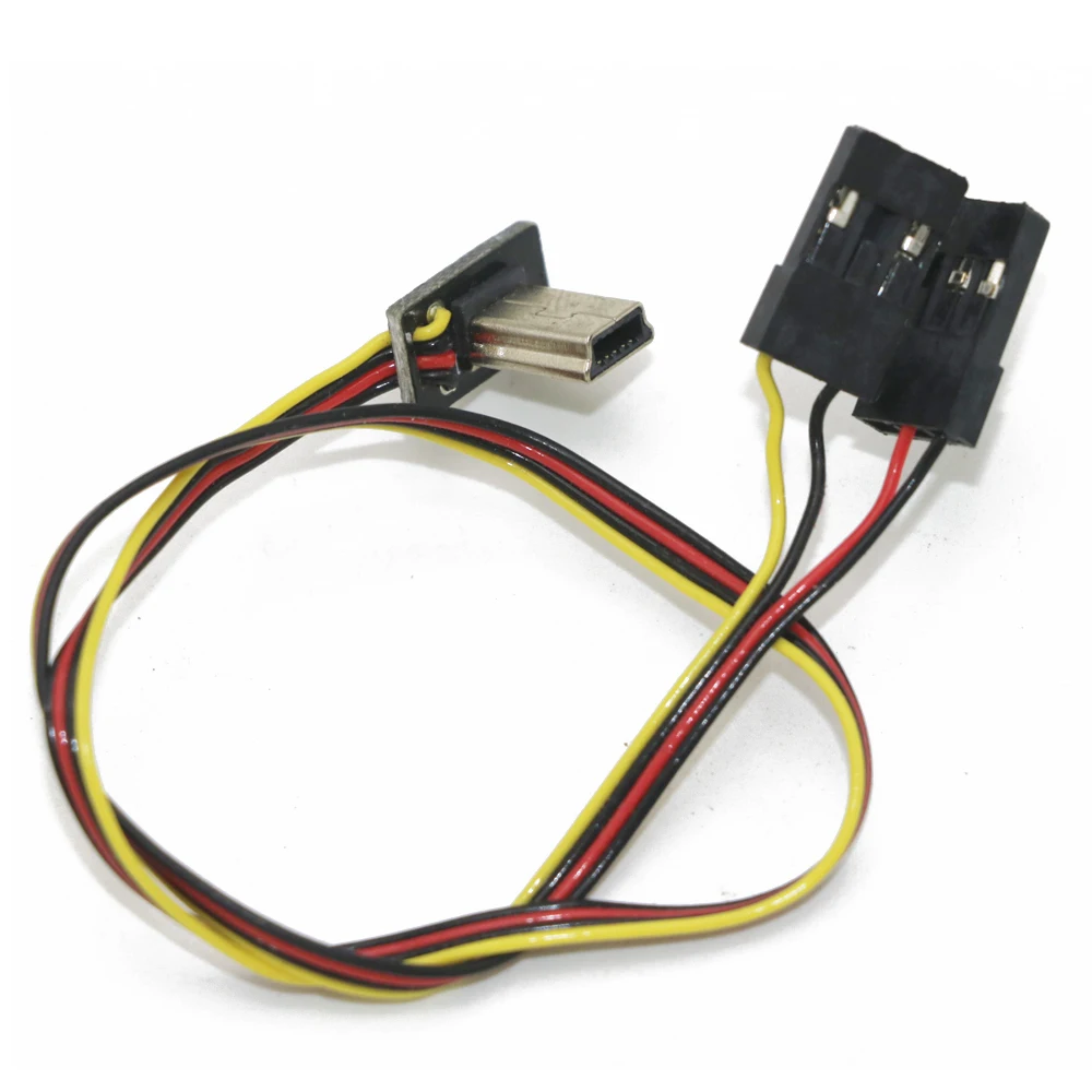5 шт./лот USB 90 градусов до AV видео выход в постоянного тока BEC входной кабель FPV