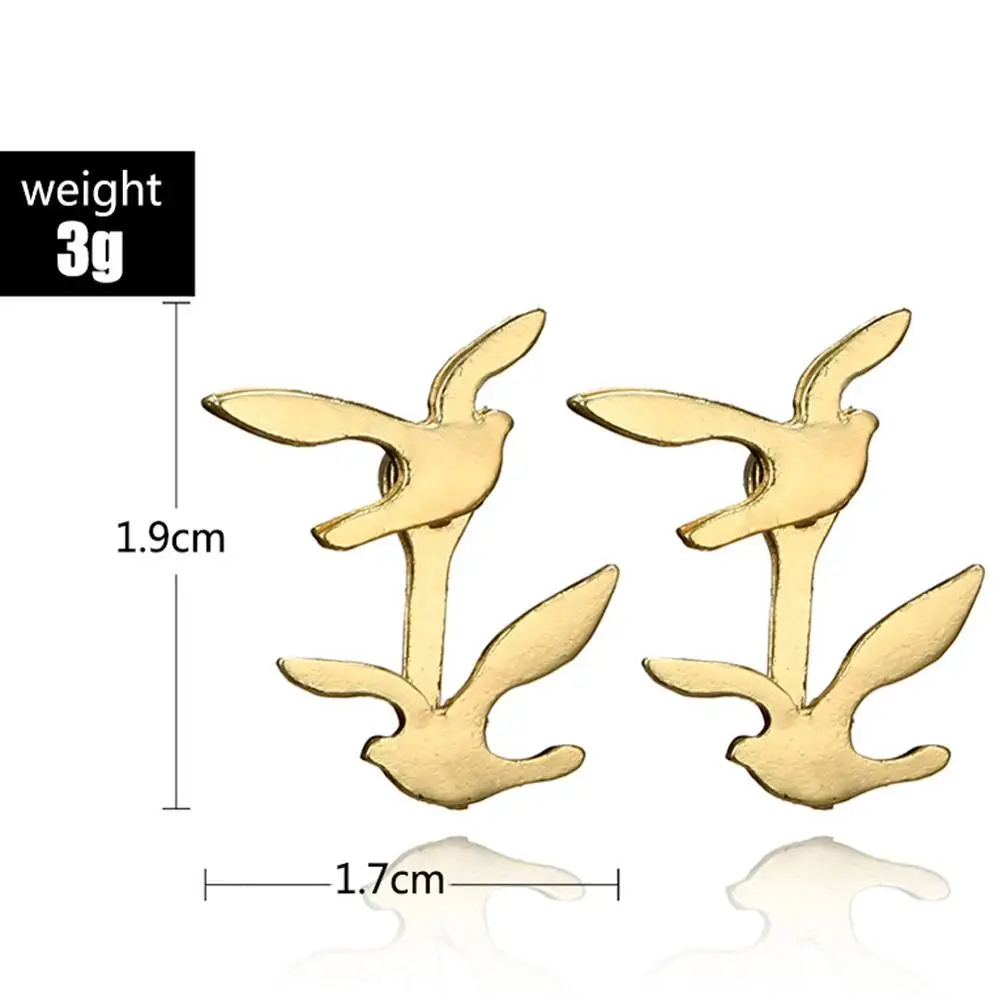 Модные креативные серьги в стиле бохо милые классические серьги-гвоздики виде