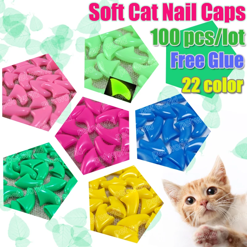 100pcs Soft Cat Nail Caps 1