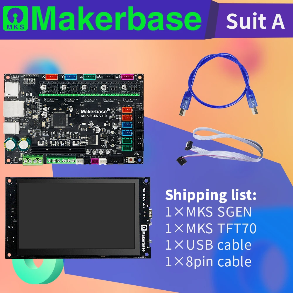 Makerbase 3D принтер контроллер комплект MKS SGen и TFT70 | Компьютеры офис