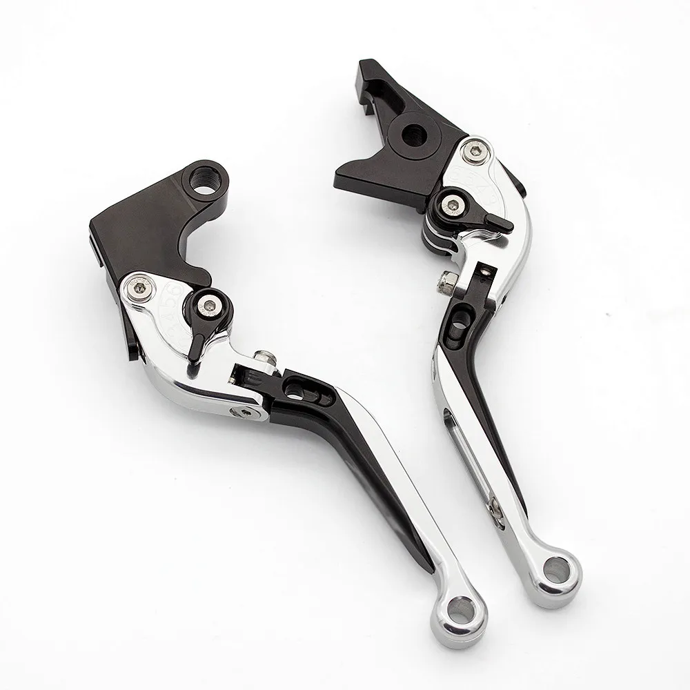 Silver Lever Логотип Hornet для Honda CB599 CB600 HORNET 600 1998-2006 1999 CNC складной выдвижной тормозной рычаг сцепления мотоцикла+ ручки - Цвет: Silver Lever