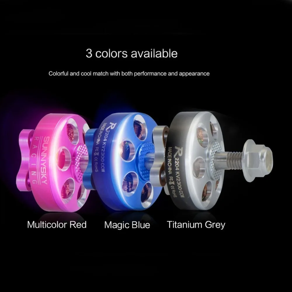 SUNNYSKY R2204 3 4S 2300KV легкий CW CCW бесщеточный двигатель для радиоуправляемого дрона FPV