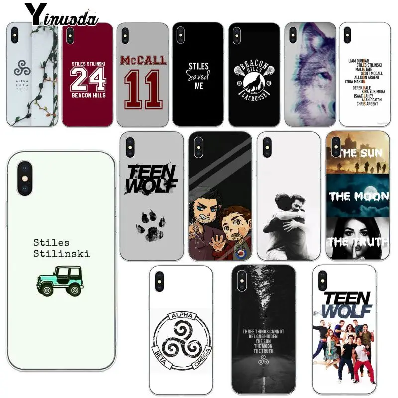 Yinuoda Teen Wolf TPU Мягкий силиконовый чехол для телефона iPhone 6S 6plus 7 7plus 8 8Plus X Xs MAX 5 5S