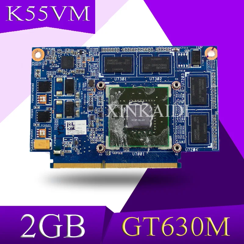 XinKaidi K55VM GPU GTX 630M 2 Гб NP13P GL A1 видеокарта для ASUS ноутбука VGA Видеокарта плата 100%