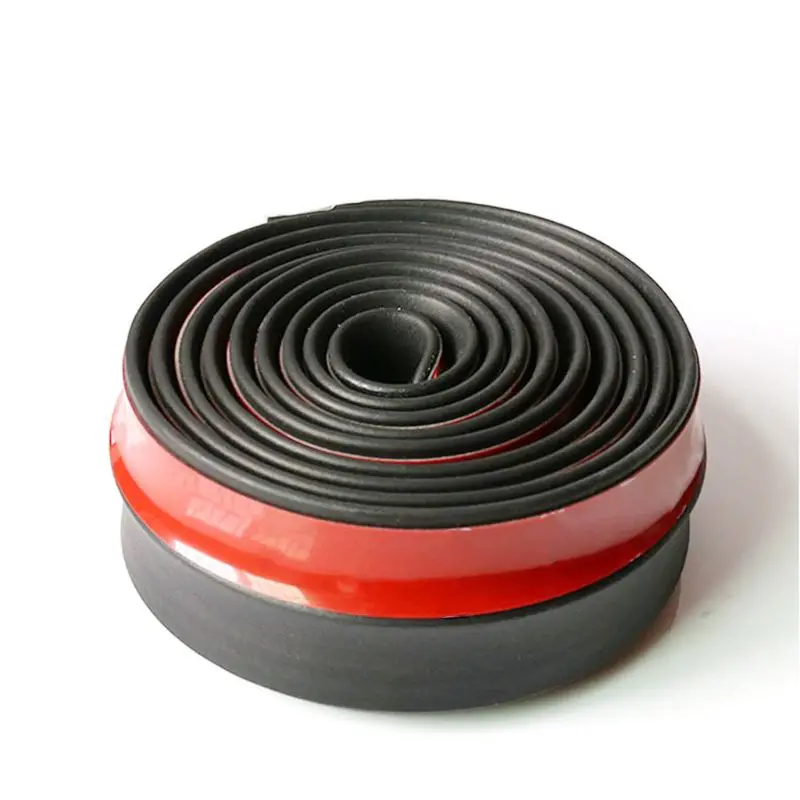 

2.5m x 6.5cm Car Front Bumper Universal Protector Rubber Lip Splitter Body Spoiler Adhesive Strip