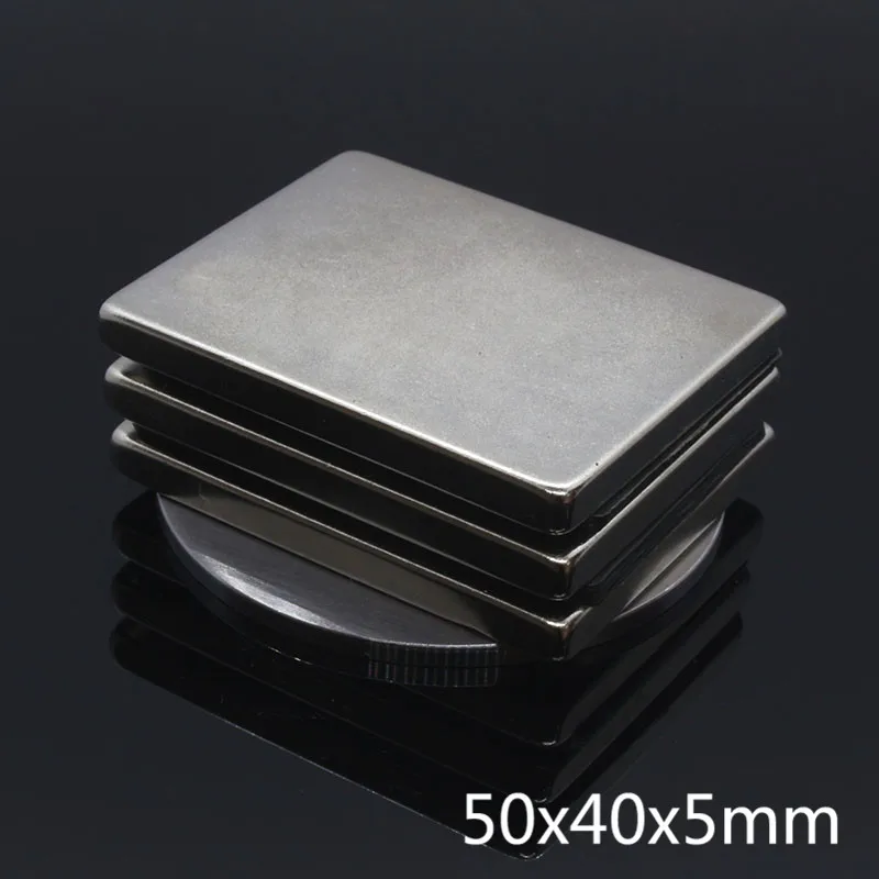 1 шт. 50x40x5 мм магнитов NdFeB (неодим-супер сильный кубом неодимовые магниты мощный
