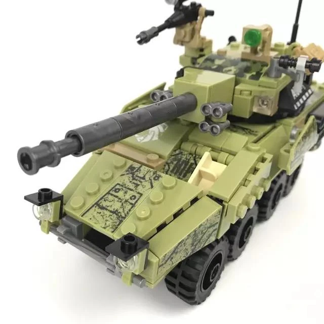 DIY Модель игрушки Черное золото военные Строительные блоки Набор Танк поле армии