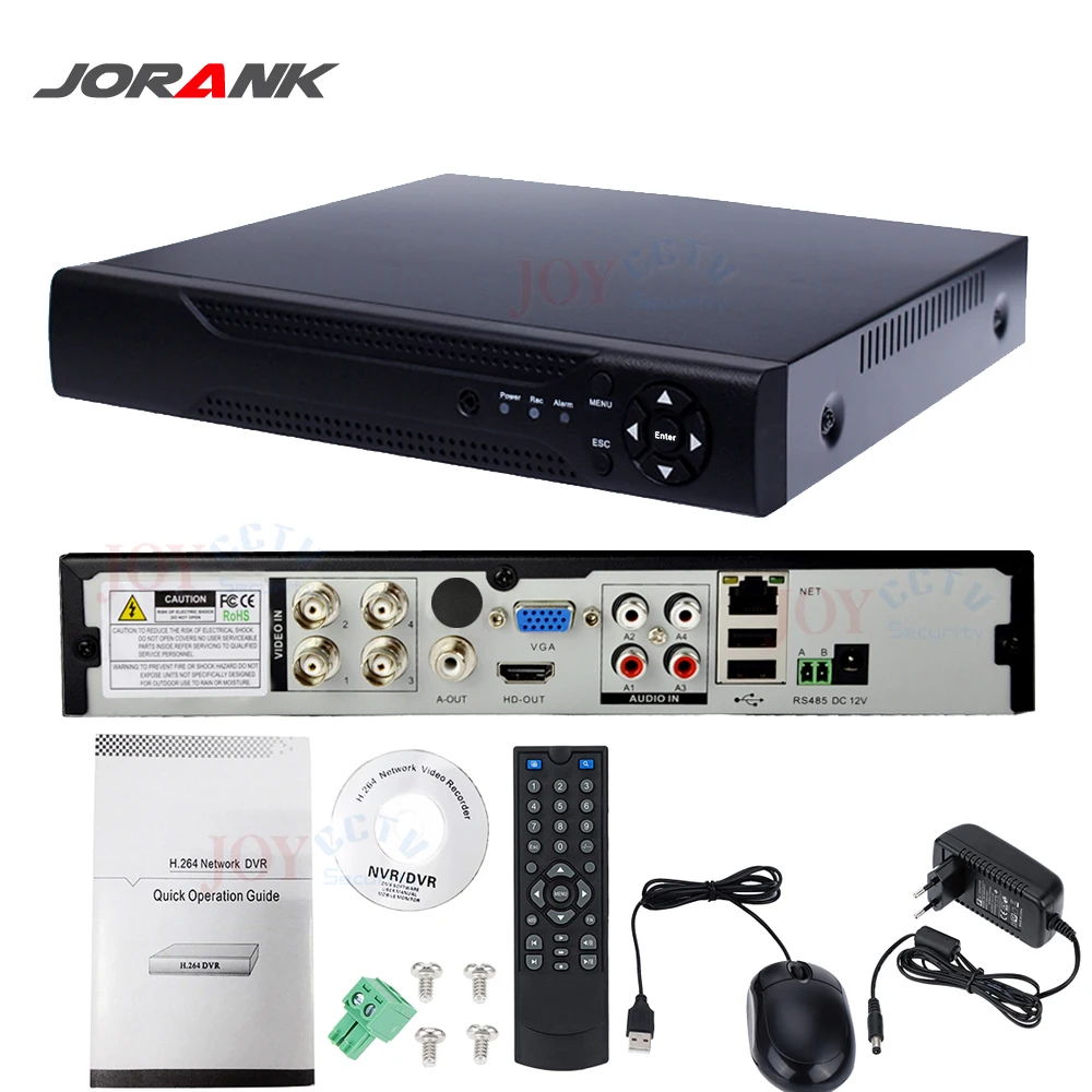 Система видеонаблюдения JORANK4CH AHD 4 канальная система DVR s 1200TVL купольная камера
