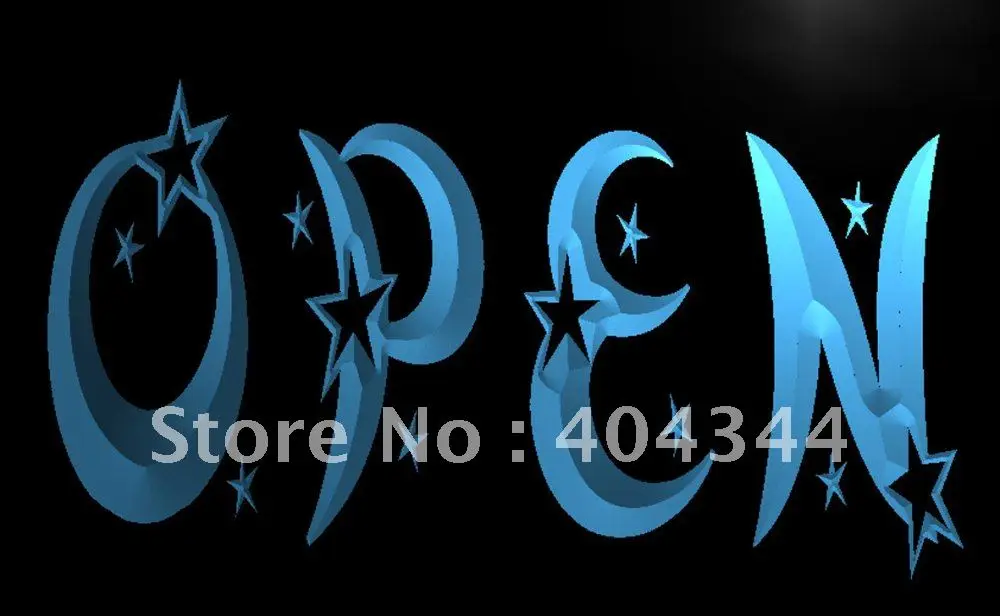 

LB204- OPEN Overnight Bar Pub Club LED Neon Light Sign home decor crafts