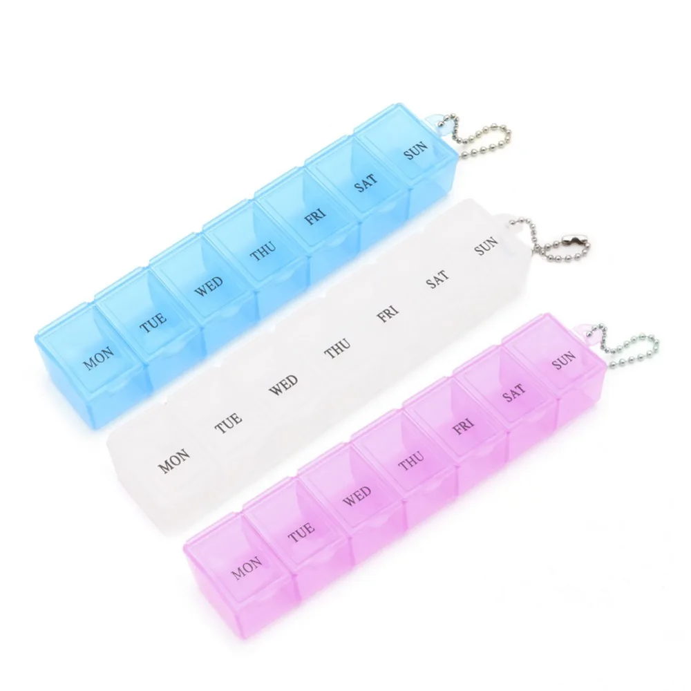 ZLROWR 7 дневная прозрачная коробка для хранения ювелирных изделий орнамент отсек