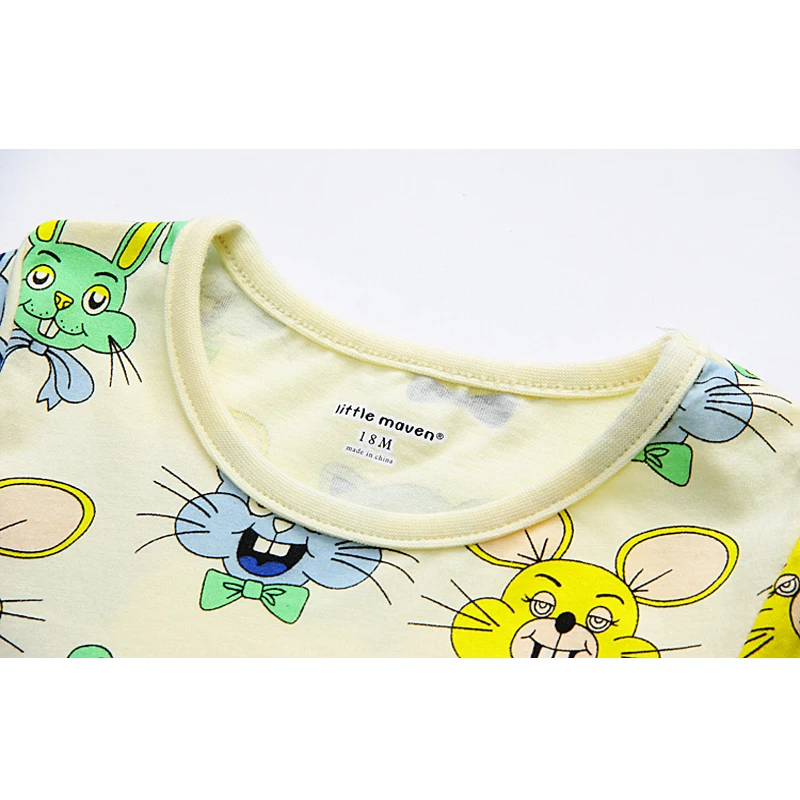 Little Maven/платья с короткими рукавами для девочек от 1 года до 6 лет повседневная