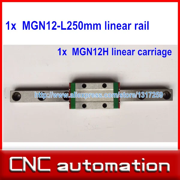 12 мм линейная направляющая MGN12 L 250 с 1 шт. строительный блок MGN12H Для CNC DIY и 3D