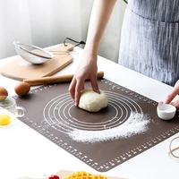 non stick silicone baking mat thickening flour rolling scale mat kneading pizza dough pad baking pastry rolling mat cake liners