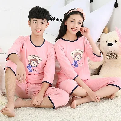 XB-short Новые детские пижамы комплекты одежды с героями мультфильмов и короткими рукавами пижамы для маленьких девочек одежда для сна для мальчиков пижамы для подростков, одежда для сна - Цвет: XB-short