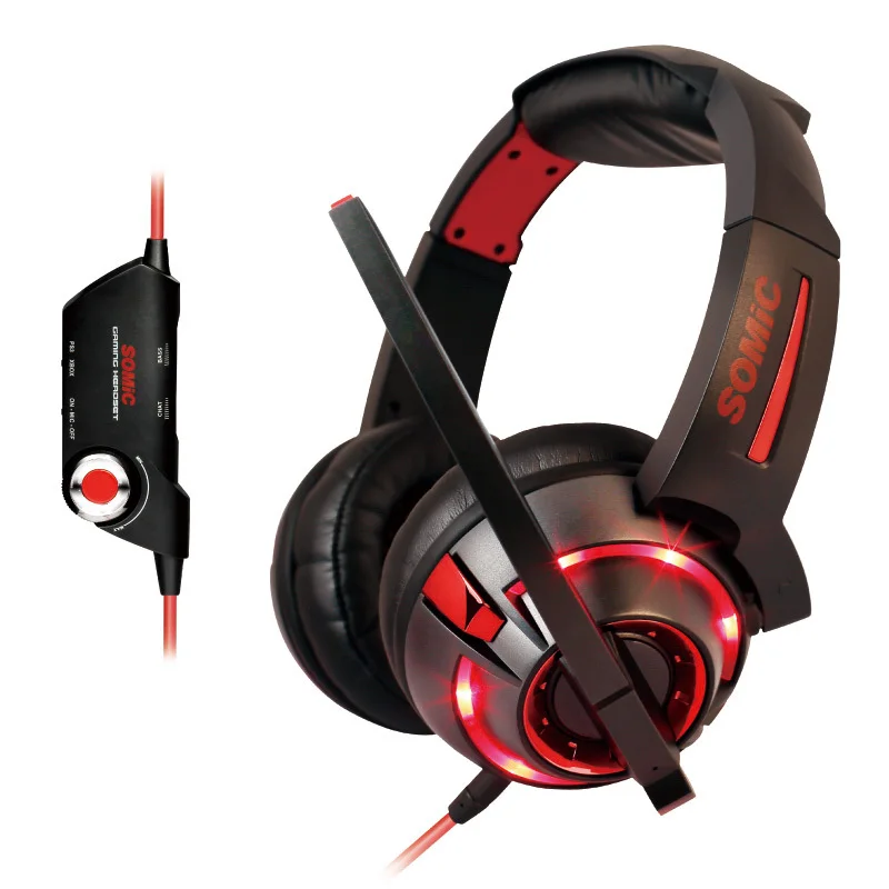 Somic G983 игры гарнитура Voclear шумоподавлением проводная 7.1 канала пк Ps3 средства