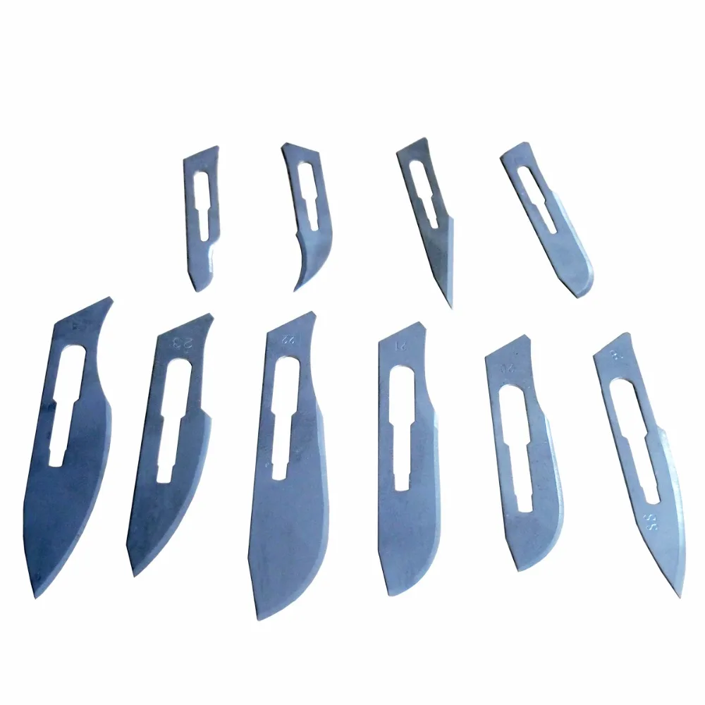 

10Pcs/set Carbon Steel cutter Surgical Knife Sterile For Single Use Top Quality Stainless Steel Medical Scalpel All Mode