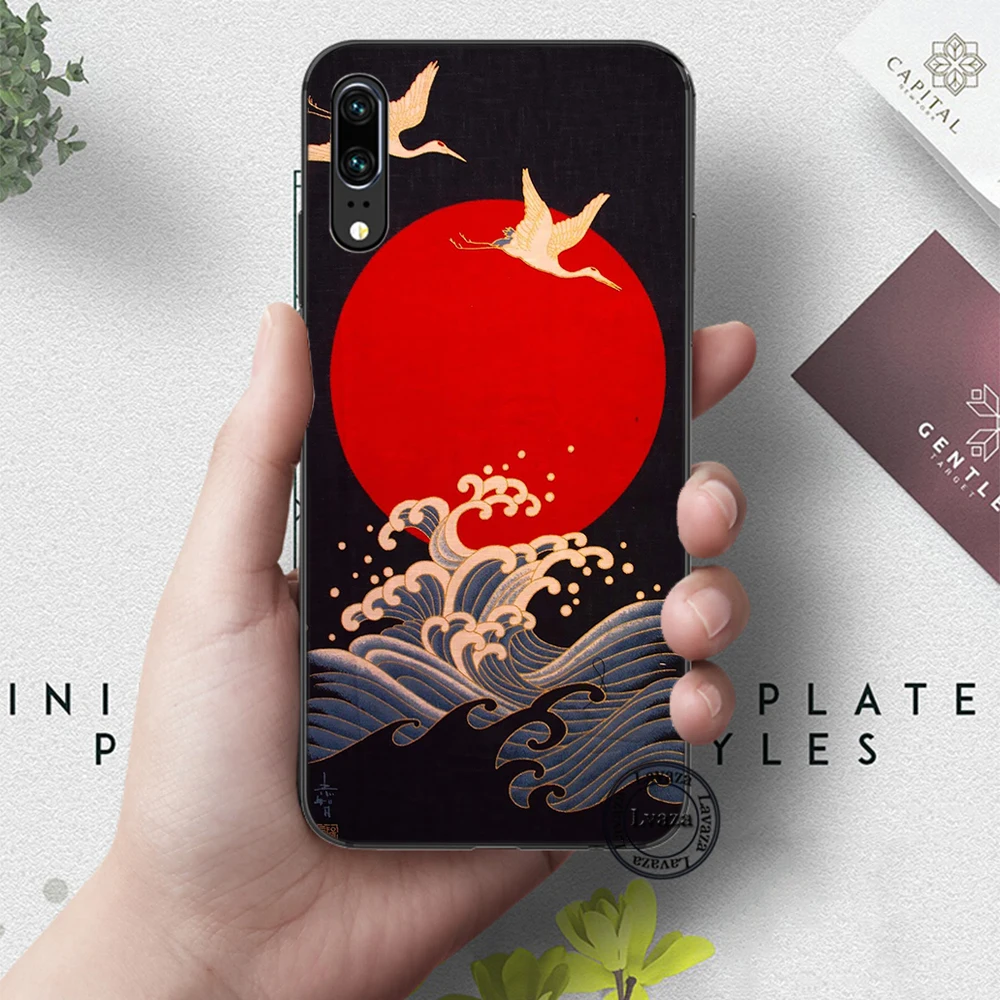 1 Силиконовый чехол Hokusai The Great Wave off для huawei P8 Lite P9 Mimi P10 P20 Pro P Smart Z P30 - Цвет: 1
