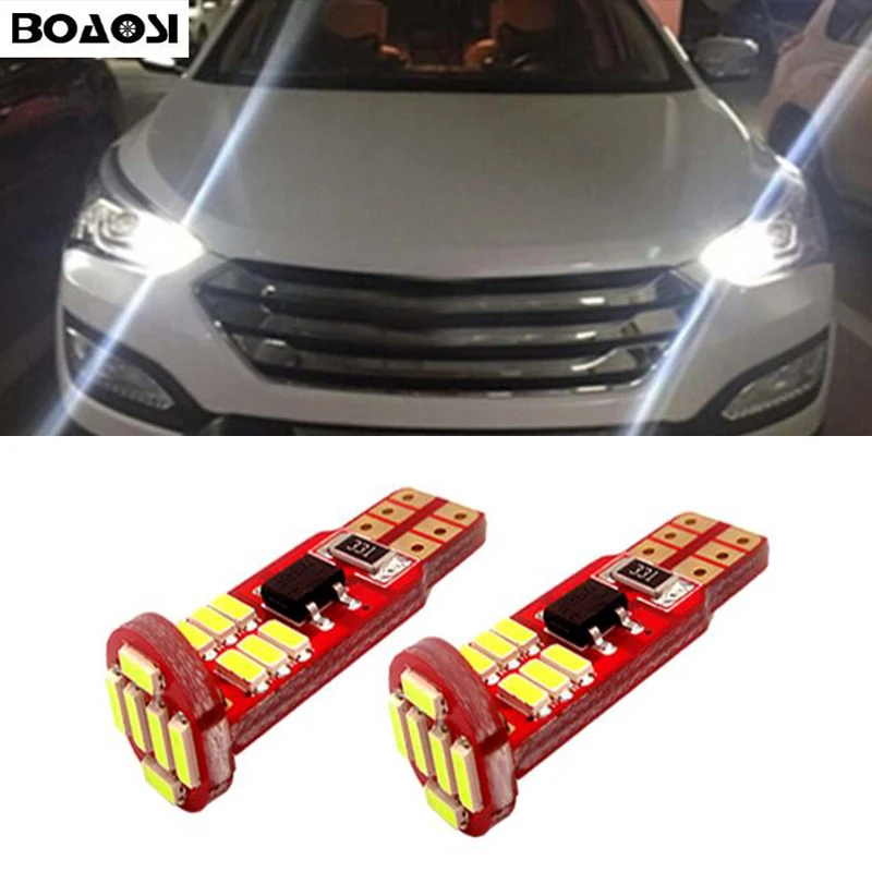 2x светодиодный T10 W5W 4014 SMD Стоянкы Автомобилей Автомобиля светильник Клин для Hyundai
