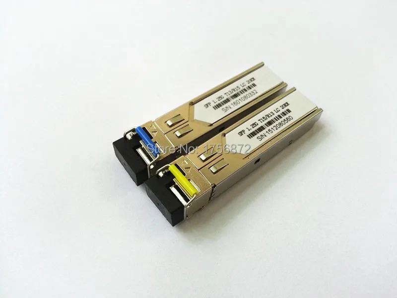 10 пар/партия оптоволоконный приемопередатчик BiDi SFP 1 25G с одним LC разъемом 20 км |