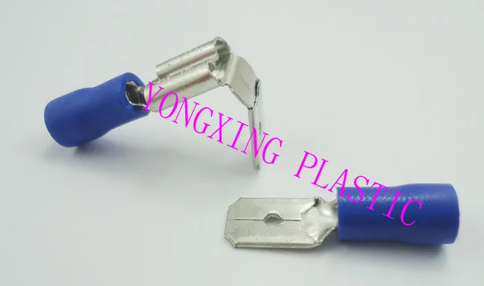 

100pcs (50Pairs) PBDD2-250/MDD2-250Piggy back Female/Male Spade Insulated Electrical Crimp Terminal Connectors block
