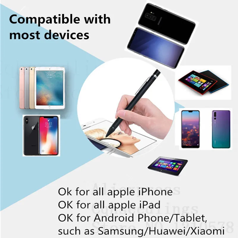 Высокие шариковые ручки Карандаш для apple ios металлический nib планшет сенсорная