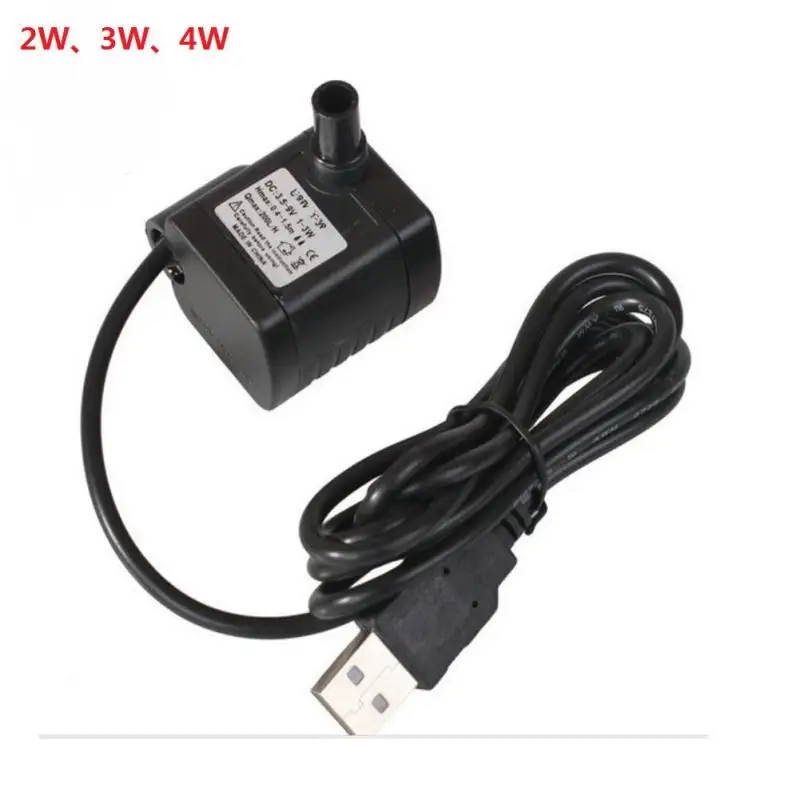 2/3/4/5/6/8W USB Pet Drinker Replacement Pump Ultra Quiet Submersible Water For Pond Aquarium Cat Fountain | Дом и сад
