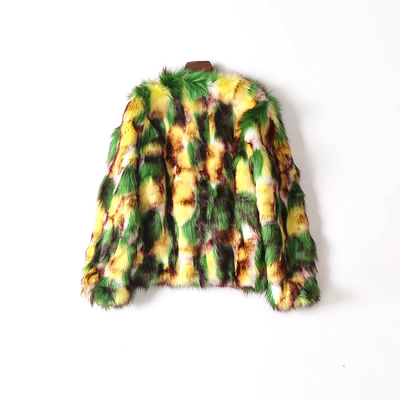 GOPLUS/роскошное пальто с искусственным мехом Женская куртка длинными рукавами