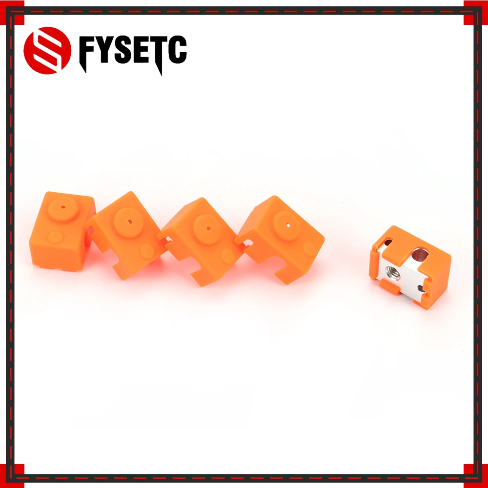3pcs Updating PT100 Block Silicone Sock Kit Orange For E3D DIY V6 Hotend Prusa i3 MK3 Ultimaker 3D Printer Heated | Компьютеры и офис