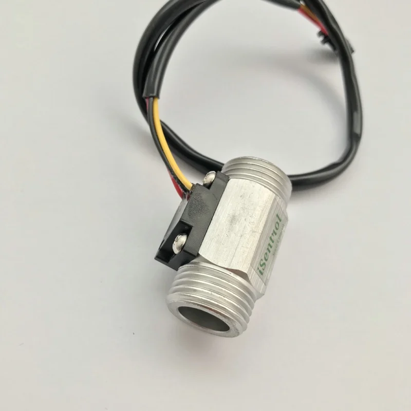 24V USS-HS21TI Stainless Steel 304 Hall Effect Water Flow Sensor 1-30L/M G1/2&quot Turbine Flowmeter for water purifier dispenser |
