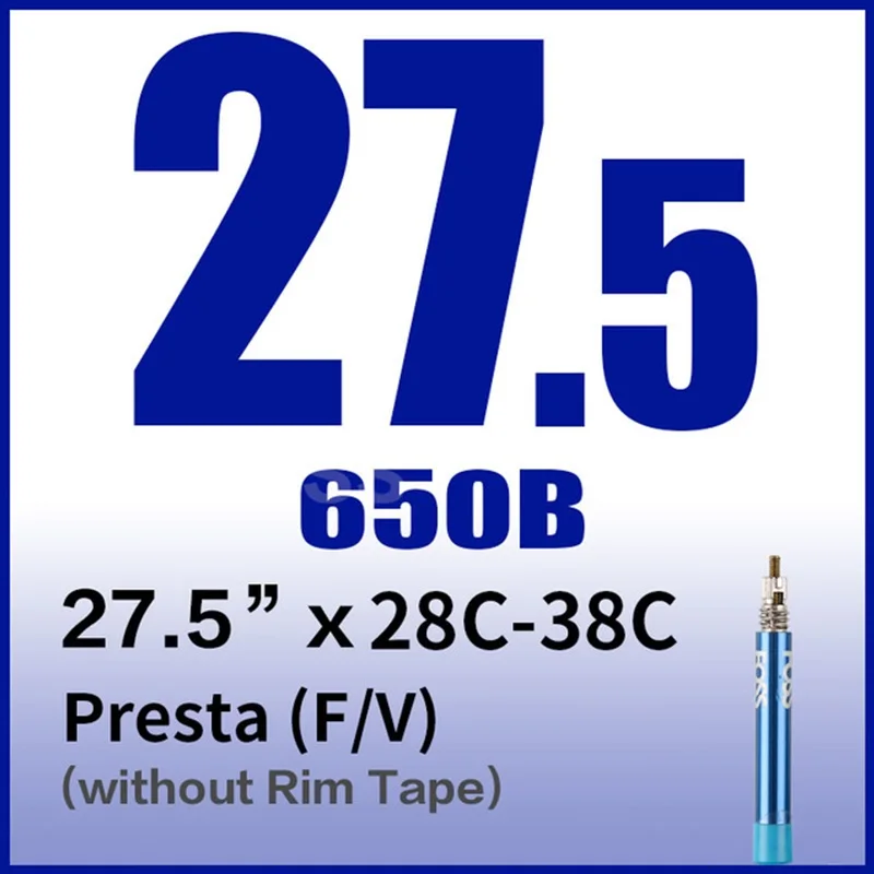 650B x28C to 38C FV FOSS велосипедная труба шины Schrader/Presta 16/20/24/26/27,5/27/700C дорога MTB велосипед внутренняя труба резиновая велосипедная шина прокол - Цвет: 650B x28C to 38C FV