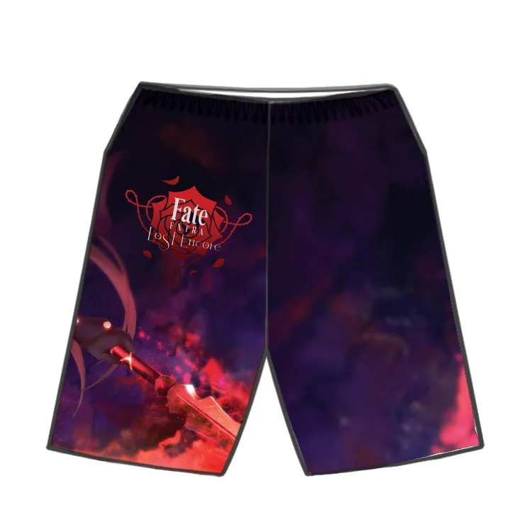 Новые 3D японские косплей игры Fate stay night Saber мужские Гавайские пляжные шорты с 3d
