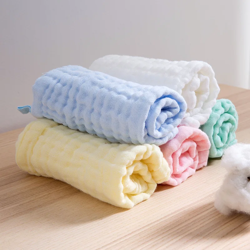 

5Pcs/lot 25*25cmBaby Face Towel Microfiber Absorbent Drying Bath Beach Towel Washcloth Swimwear Baby Towel Cotton Kids Towel