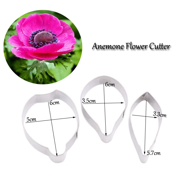 Anemone лепесток Veiner & Cutter силиконовые формы инструменты для украшения тортов из