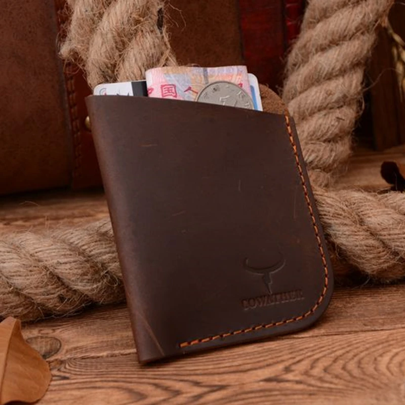 COWATHER 2017 новый корова натуральная кожа мужчин карты кошельки высокое качество