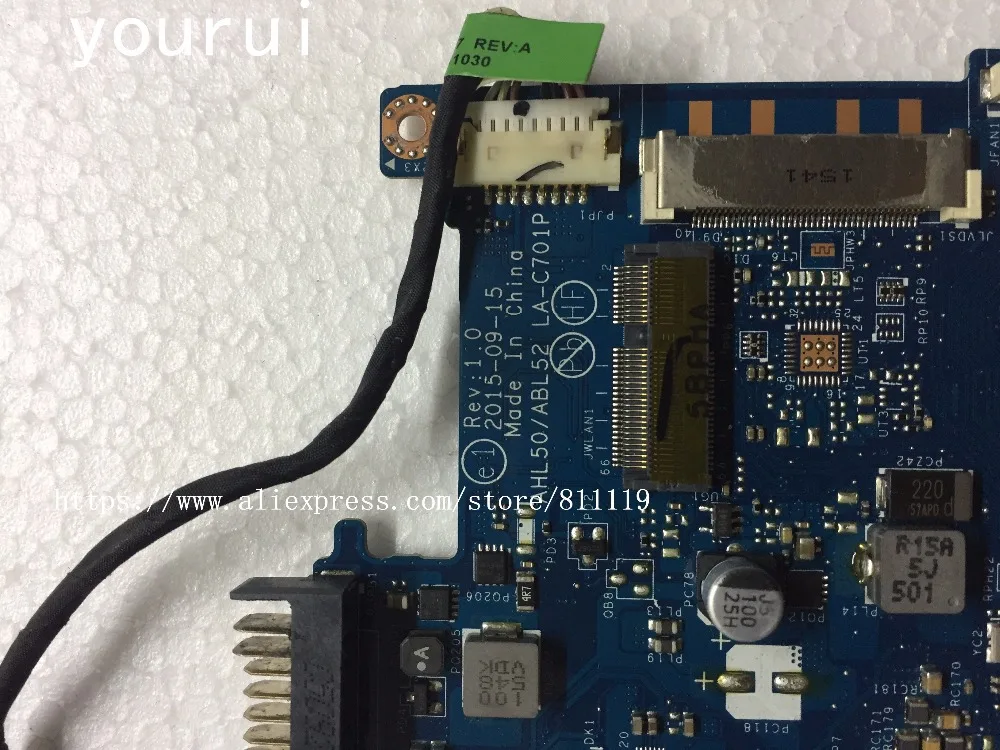 

Yourui 839540-601 839540-001 HL50/ABL52 LA-C701P HP 15-AC 15T-AC i5-4210u