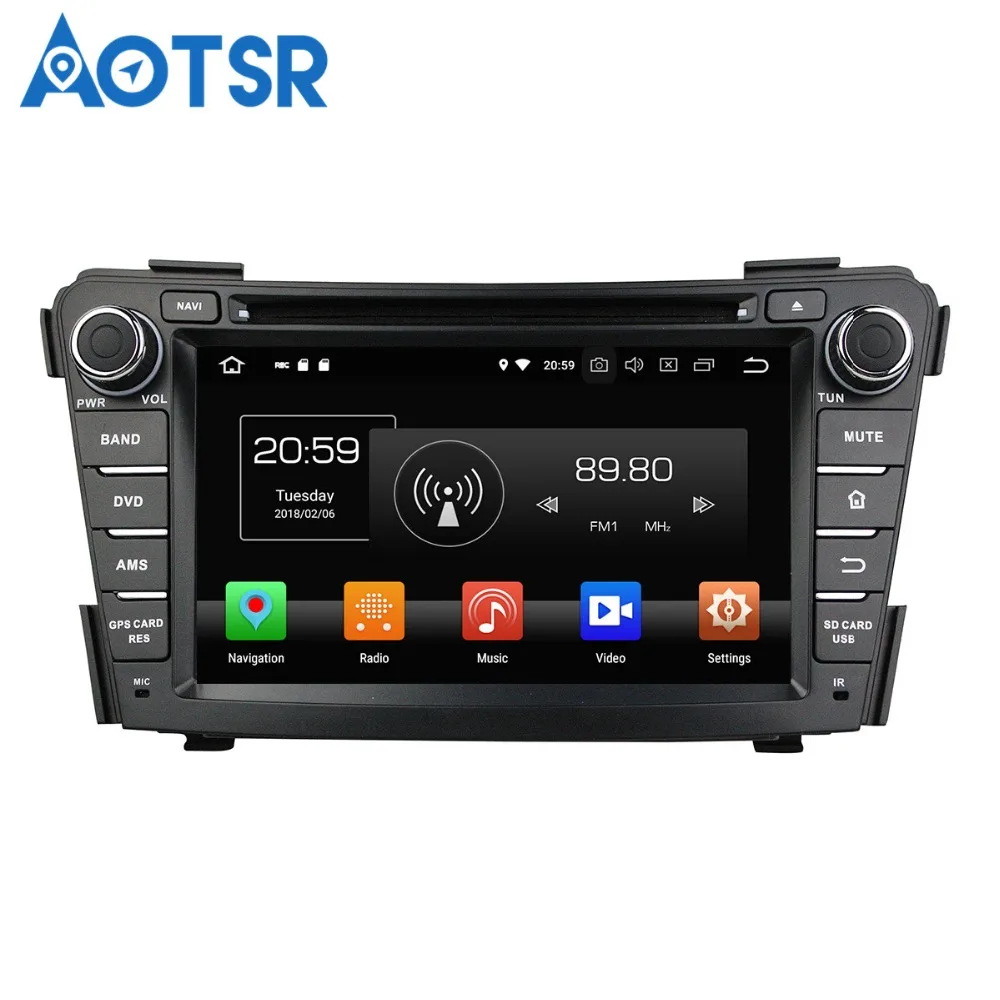 Aotsr Android 8 0 7 1 GPS навигация автомобильный DVD плеер для Hyundai I40 2011 2014 мультимедиа радио