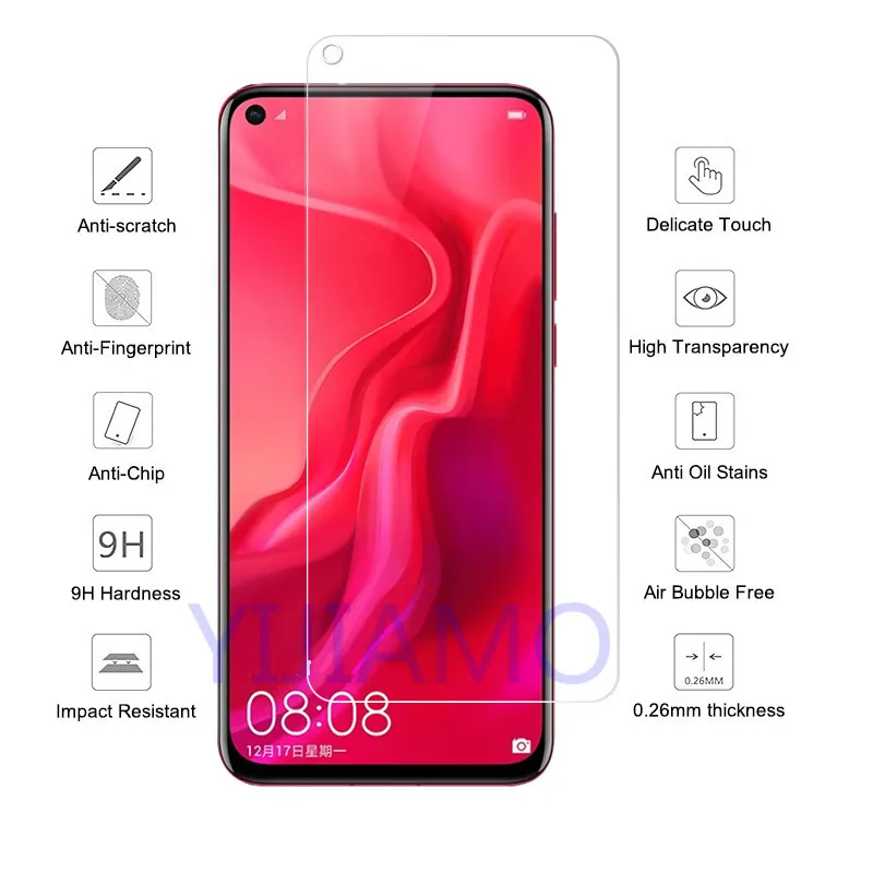 Защитное стекло для экрана huawei nova 5 pro 9h 3 2 i lite 4 e plus закаленное стекло|Защитные