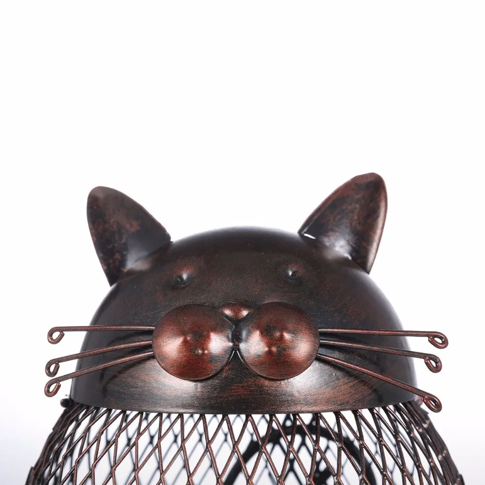Кошечка, котенок, копилка, коробка для хранения вина, Корк, контейнер, животное, орнамент, для хранения, металлическая железная коробка, искусство, практичные ремесла, подарок, домашний декор
