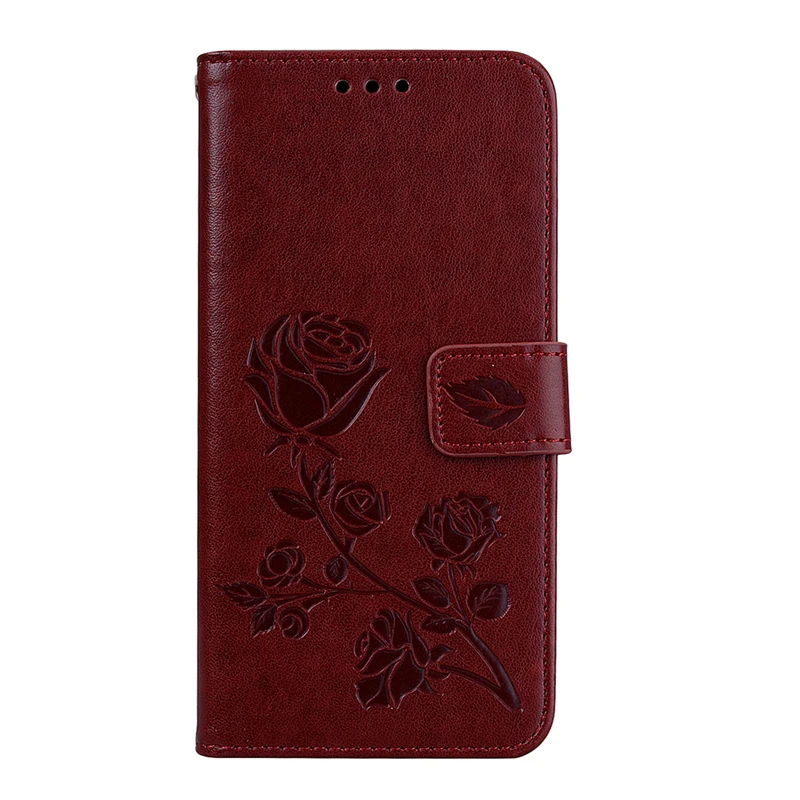 Коричневый Двойной розовый кожаный чехол для Xiaomi mi A2 Lite A1 Red mi 5 Plus 6A 6 Pro S2 Note 5 Pro 5A Prime Note 4 4X 4A 3S Pocophone F1 Funda - Цвет: Коричневый