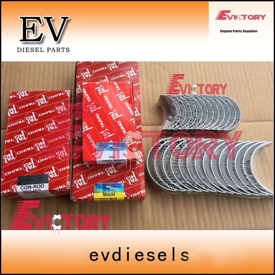 For Mitsubishi S6S engine rebuild kit piston+piston ring+cylinder liner+gasket kit+bearing con rod oil pump | Автомобили и
