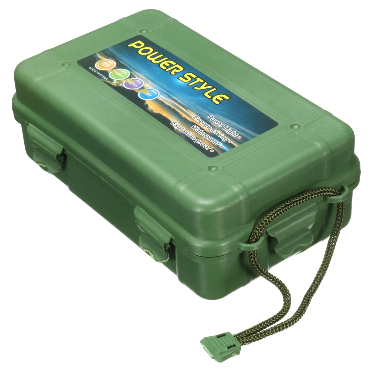 Jiguoor 190x110x55 мм Наружная анти осенняя Зеленая пластиковая коробка для хранения