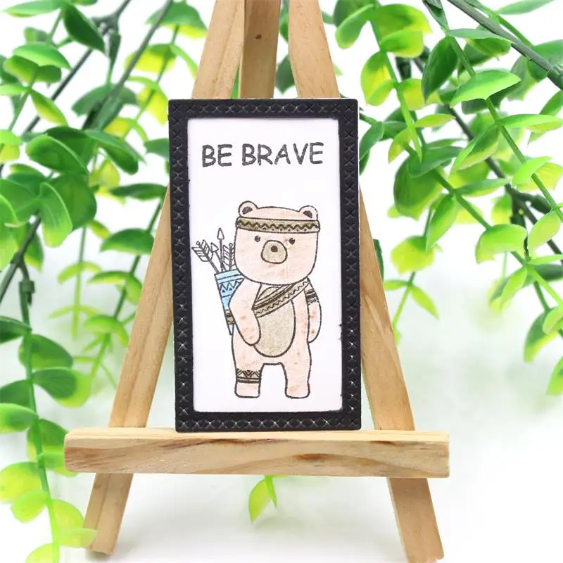 YPP CRAFT Be Brave прозрачный силиконовый штамп/печать для DIY скрапбукинга/фотоальбома