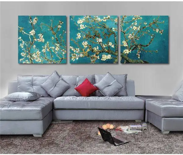 Картина маслом Ван Гога с принтом репродукция 3 предмета абстрактный холст