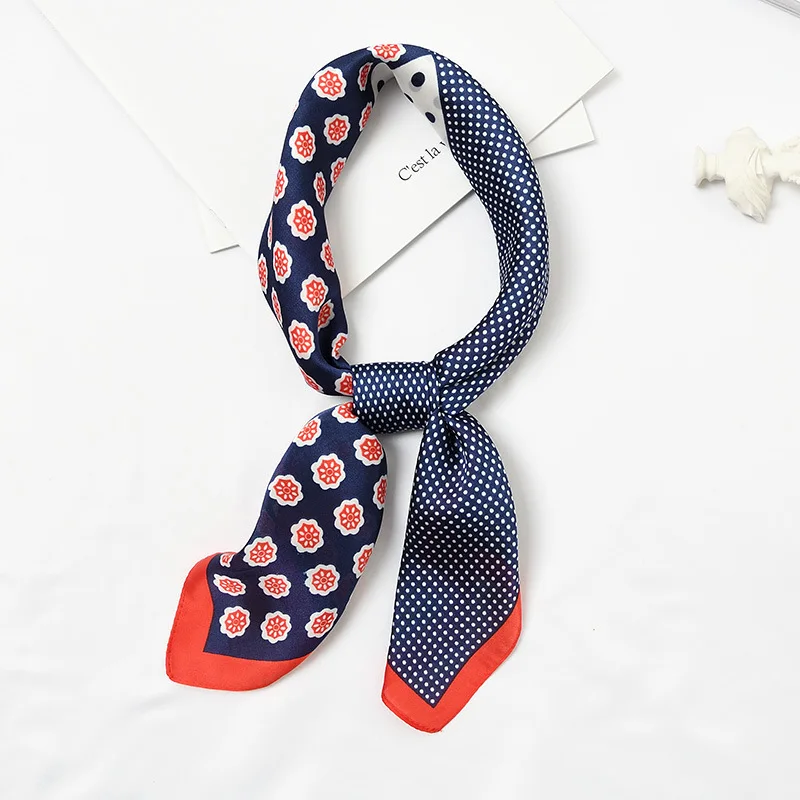

Paisley Small Square Head Scarf Women Speical Patchwork Design Print Foulard Silk Floral Bandana Chic Handkerchief NEW [3981]