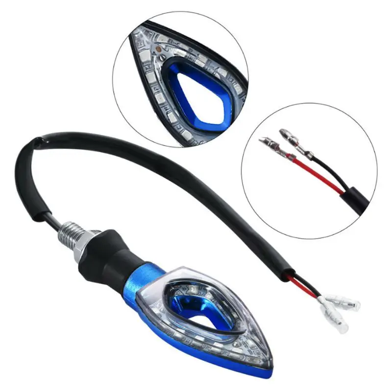 4Pcs 12 LED Motorbike Turn Lights Universal Signal Indicator Lamp Motorcycle Amber Light Color| |