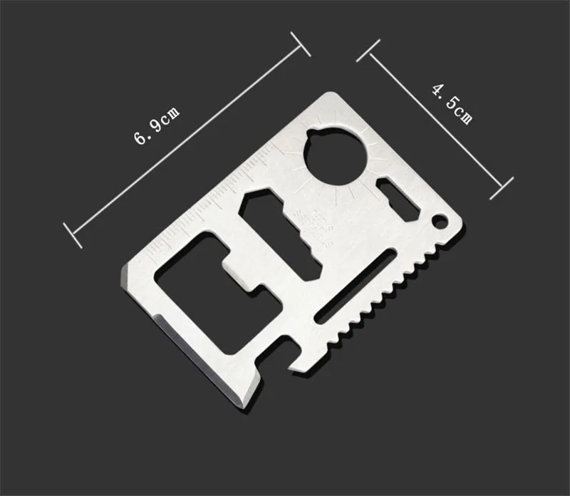 100 шт. 11 в 1 выживания кредитной карты инструмент с бутылок пива