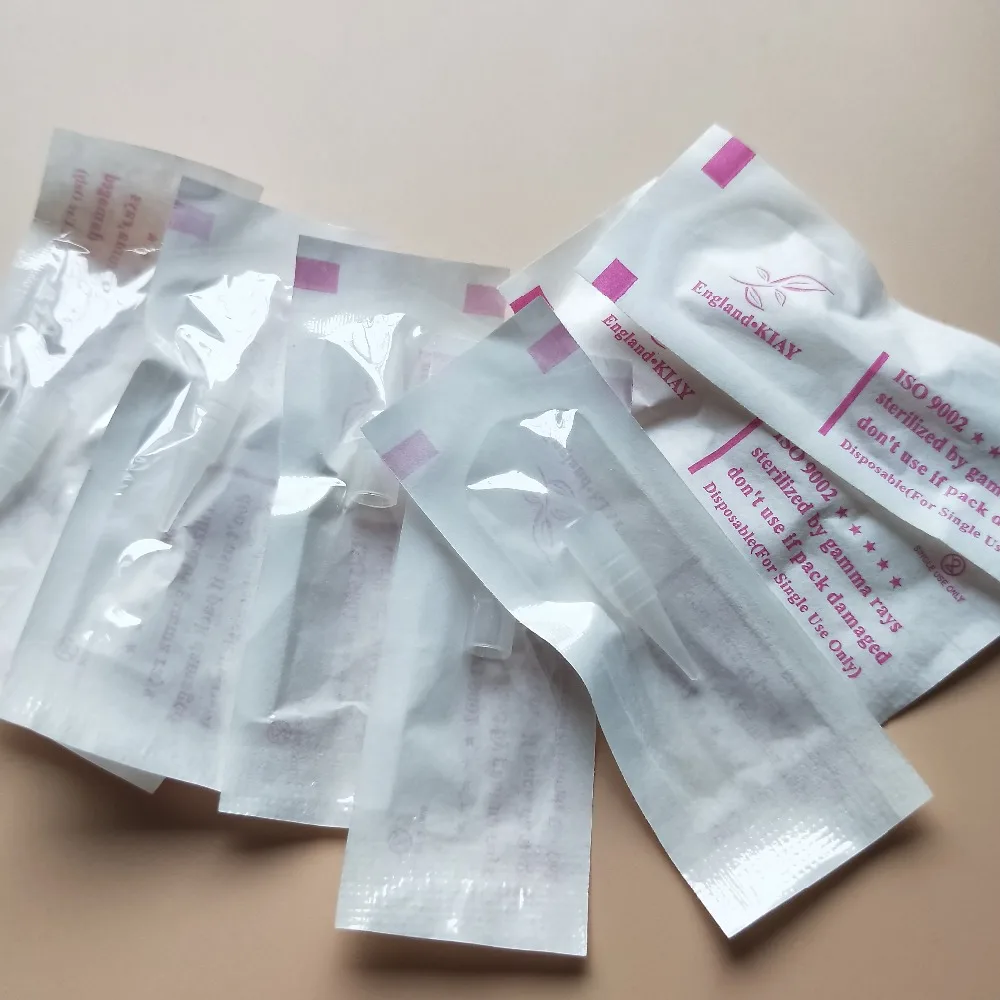 

100 Pcs Individually packaged 1RL Needle Tips Traditional Needle Caps For Permanent Makeup Eyebrow Lip Tattoo Machine