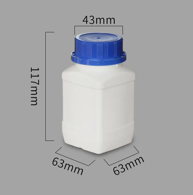 250ML White 250 мл, 500 мл, 1000 мл HDPE пластиковая бутылка для хранения с широким горлышком с защитной крышкой для вскрытия пищевой материал - Цвет: 250ML White