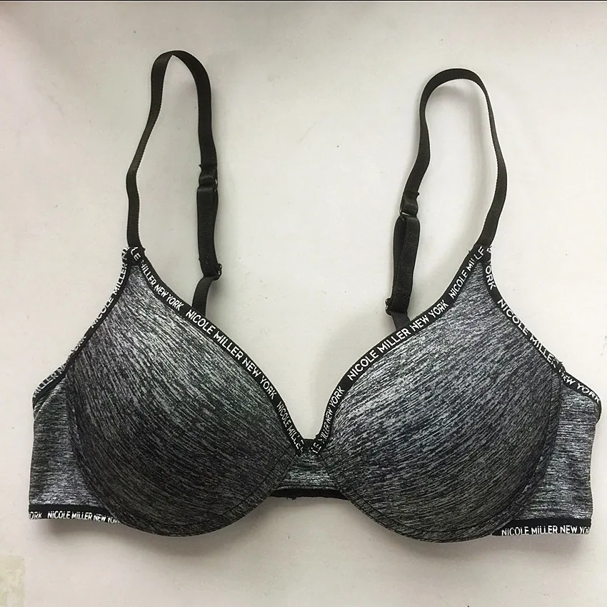 Новые поступления меланжевый хлопковый сексуальный бюстгальтер мягкий дешевый